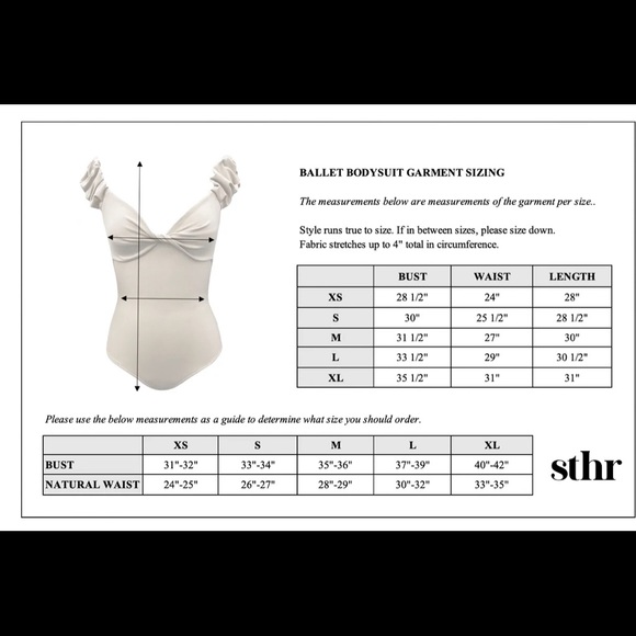 STHR Ballet Bodysuit NWT $220 Sold Out - Picture 5 of 10